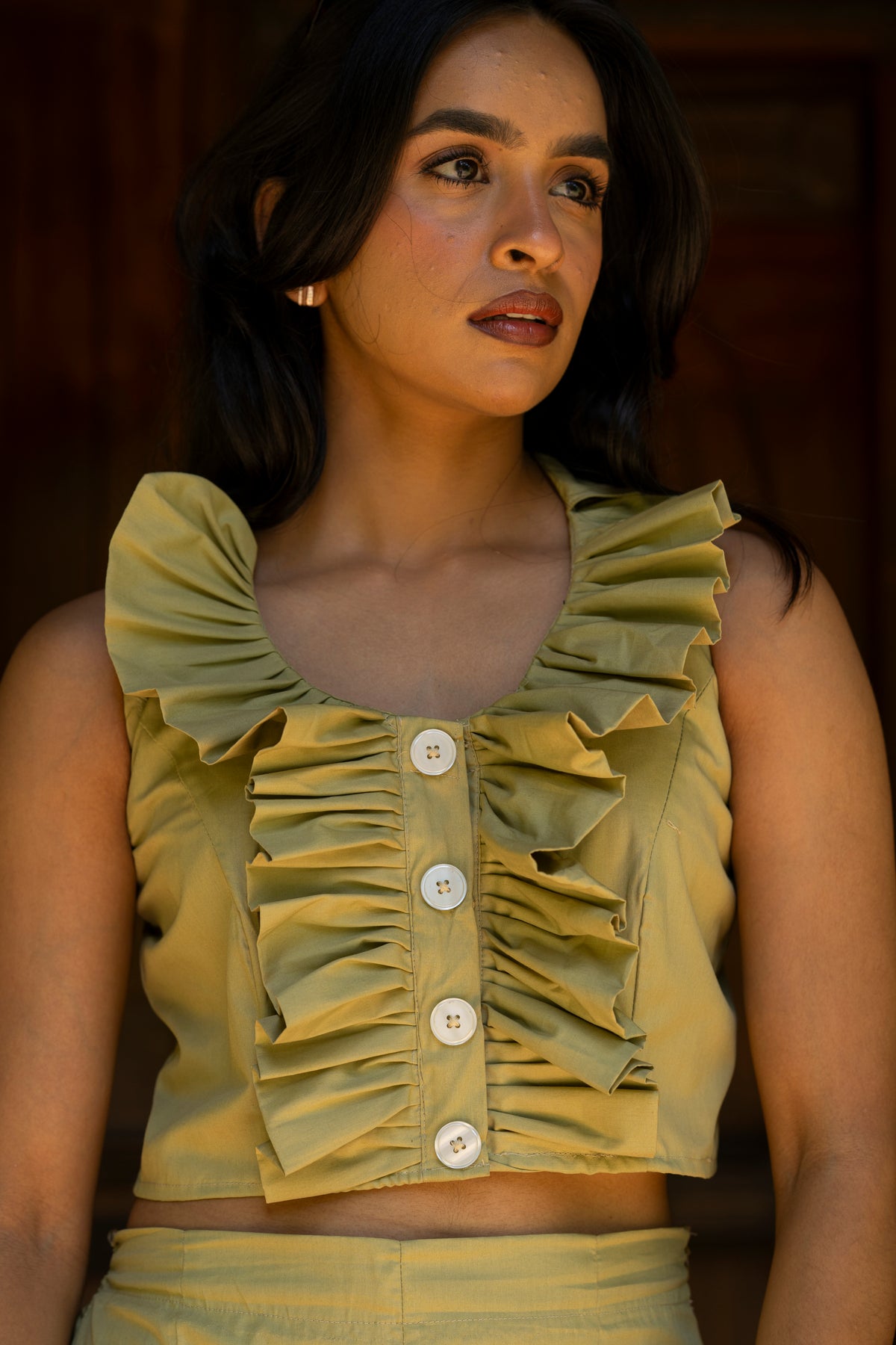 Olive Ruffle