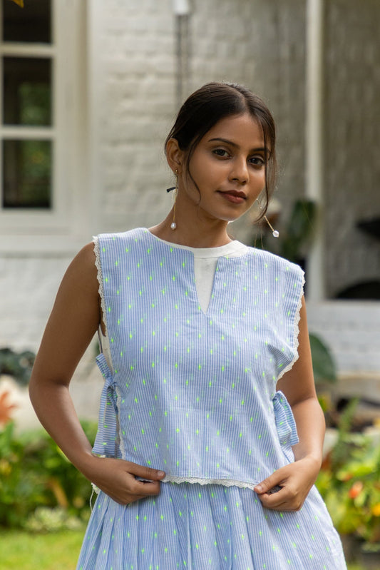 Powder blue Vest